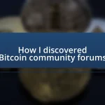 How I discovered Bitcoin community forums