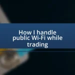 How I handle public Wi-Fi while trading