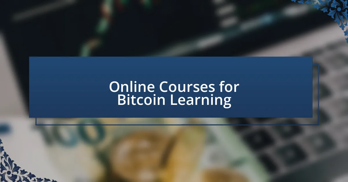 YouTube Channels for Bitcoin Education